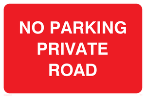 No parking private road