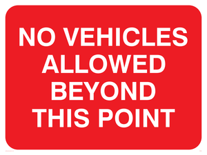 no vehicles beyond this point