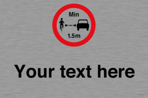 Custom No closer than 1.5m when passing cyclists