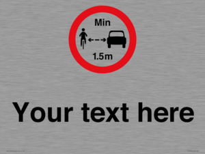 Custom No closer than 1.5m when passing cyclists