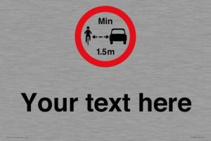 Custom No closer than 1.5m when passing cyclists