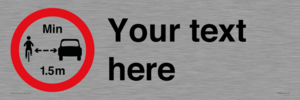 Custom No closer than 1.5m when passing cyclists
