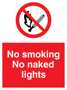 no smoking no naked lights