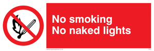 no smoking no naked lights