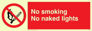 no smoking no naked lights