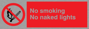no smoking no naked lights