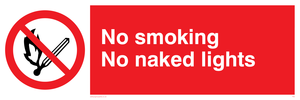 no smoking no naked lights