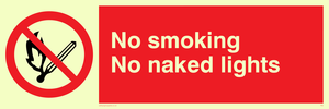 no smoking no naked lights