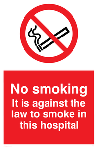 No smoking in this hospital