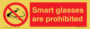 Smart glasses are prohibited