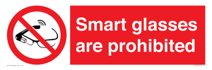 Smart glasses are prohibited
