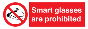 Smart glasses are prohibited