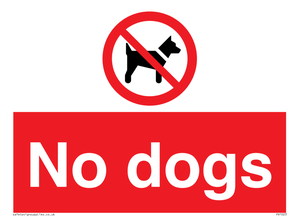 No dogs
