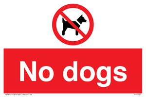 No dogs