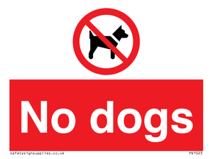 No dogs