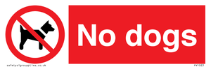 No dogs