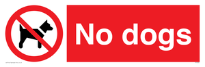 No dogs