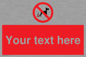 Custom No Dog Fouling Sign