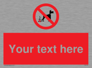 Custom No Dog Fouling Sign