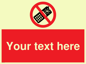 Custom No camera phones Sign