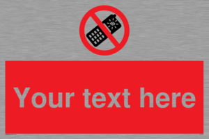 Custom No camera phones Sign