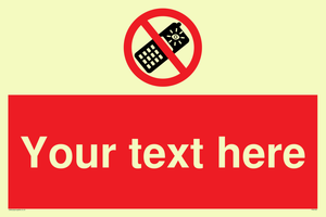 Custom No camera phones Sign