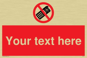 Custom No camera phones Sign