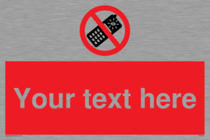 Custom No camera phones Sign