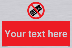 Custom No camera phones Sign