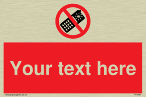 Custom No camera phones Sign