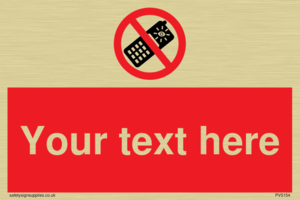 Custom No camera phones Sign