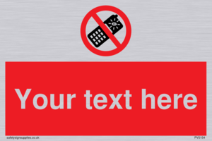 Custom No camera phones Sign
