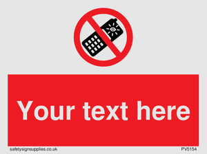 Custom No camera phones Sign
