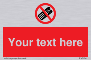 Custom No camera phones Sign