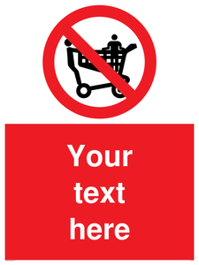 Custom No Climbing on Trolley Sign 