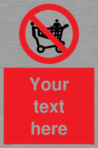 Custom No Climbing on Trolley Sign