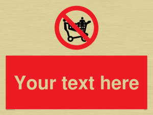 Custom No Climbing on Trolley Sign