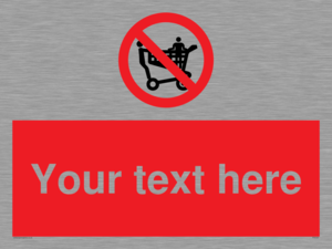 Custom No Climbing on Trolley Sign