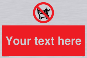 Custom No Climbing on Trolley Sign