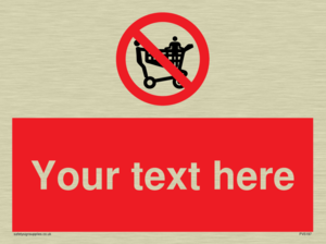 Custom No Climbing on Trolley Sign