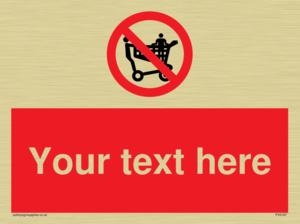 Custom No Climbing on Trolley Sign