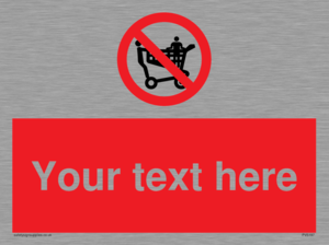 Custom No Climbing on Trolley Sign