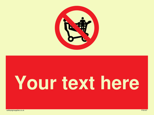 Custom No Climbing on Trolley Sign