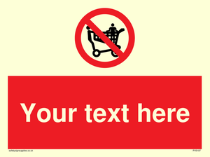 Custom No Climbing on Trolley Sign