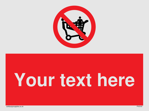 Custom No Climbing on Trolley Sign