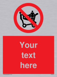 Custom No Climbing on Trolley Sign