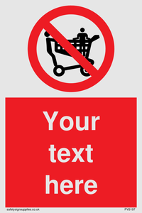 Custom No Climbing on Trolley Sign