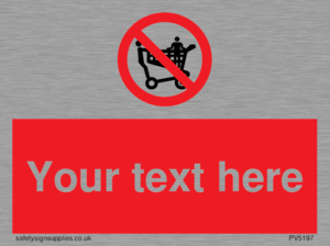 Custom No Climbing on Trolley Sign