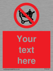 Custom No Climbing on Trolley Sign