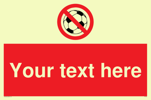 Custom No Ball Games Sign